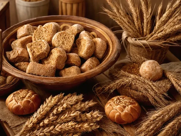 Παξιμάδια με ντιπ ελιάς ή φάβας